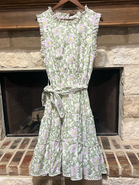 Roller Rabbit Dresses & Skirts - Roller Rabbit Daphne Naoki Floral Cotton Silk Dress XL